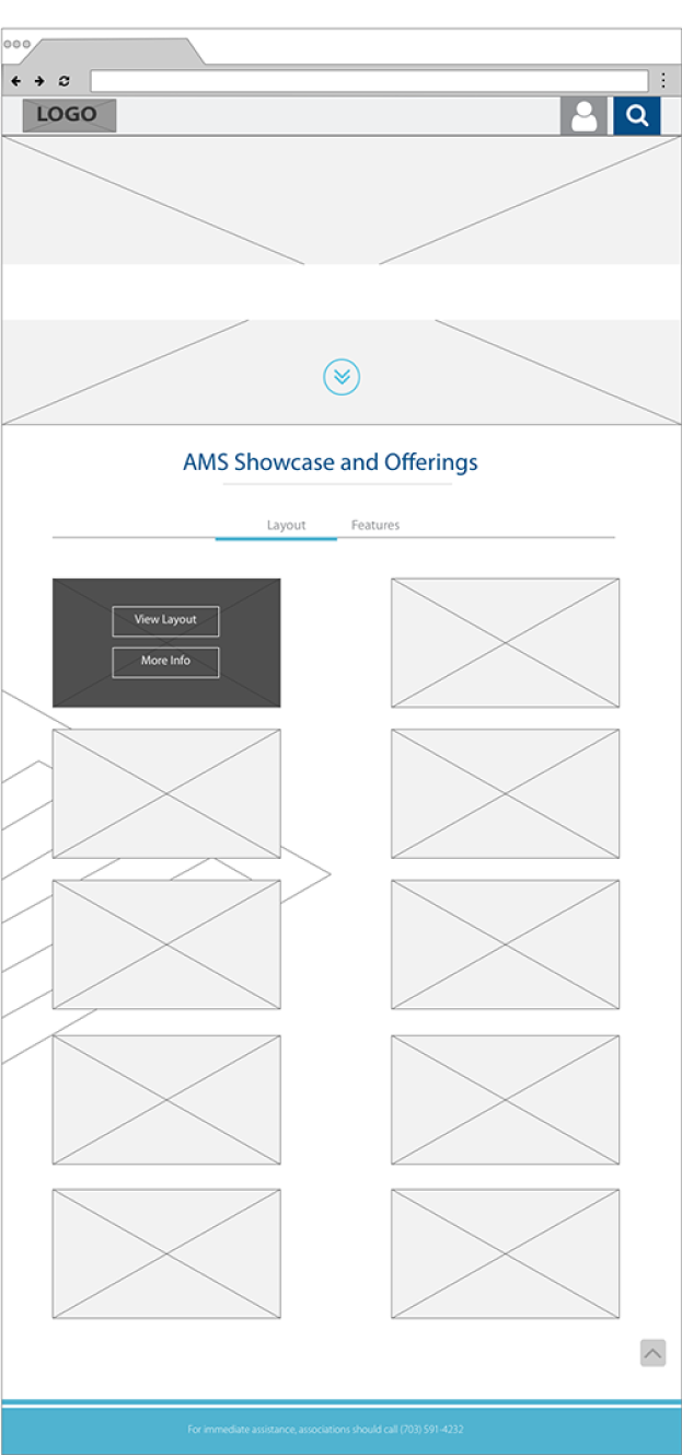 website wireframe